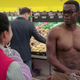 Not sure what’s more tempting: The abs or the fact that he can shop in a crowded grocery store.
